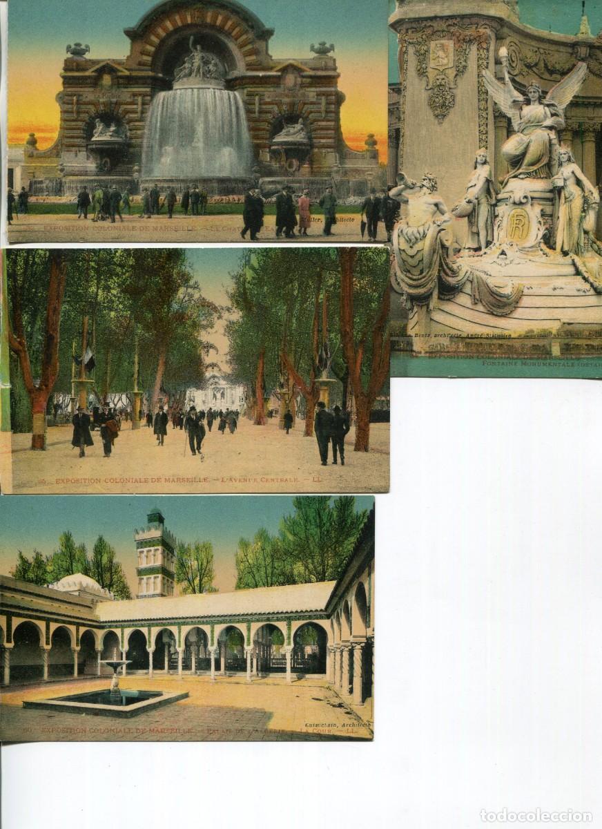 Postales: LOTE 15 POSTALES EXPOSICI&Oacute;N COLONIAL DE MARSELLA-