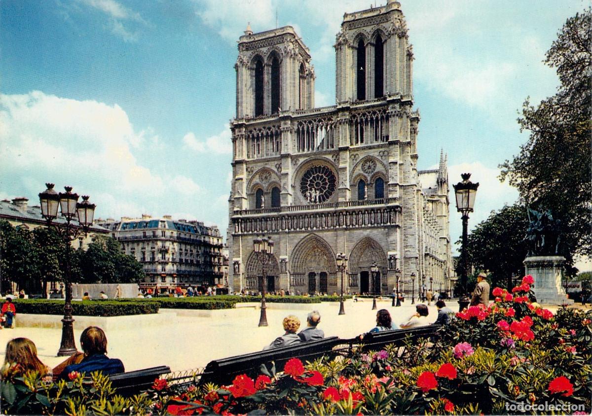 Postales: Postal de la Catedral de Notre-Dame en Par&iacute;s, Francia