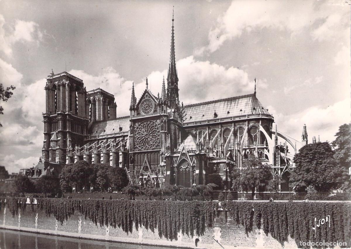Cartoline: Postal de la Catedral de Notre-Dame en Par&iacute;s, Ediciones Yvon