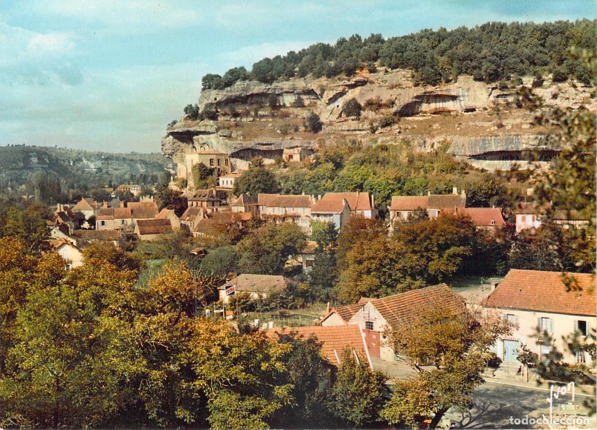 Postales: Postal de Vista General de Les Eyzies, Dordogne, Francia