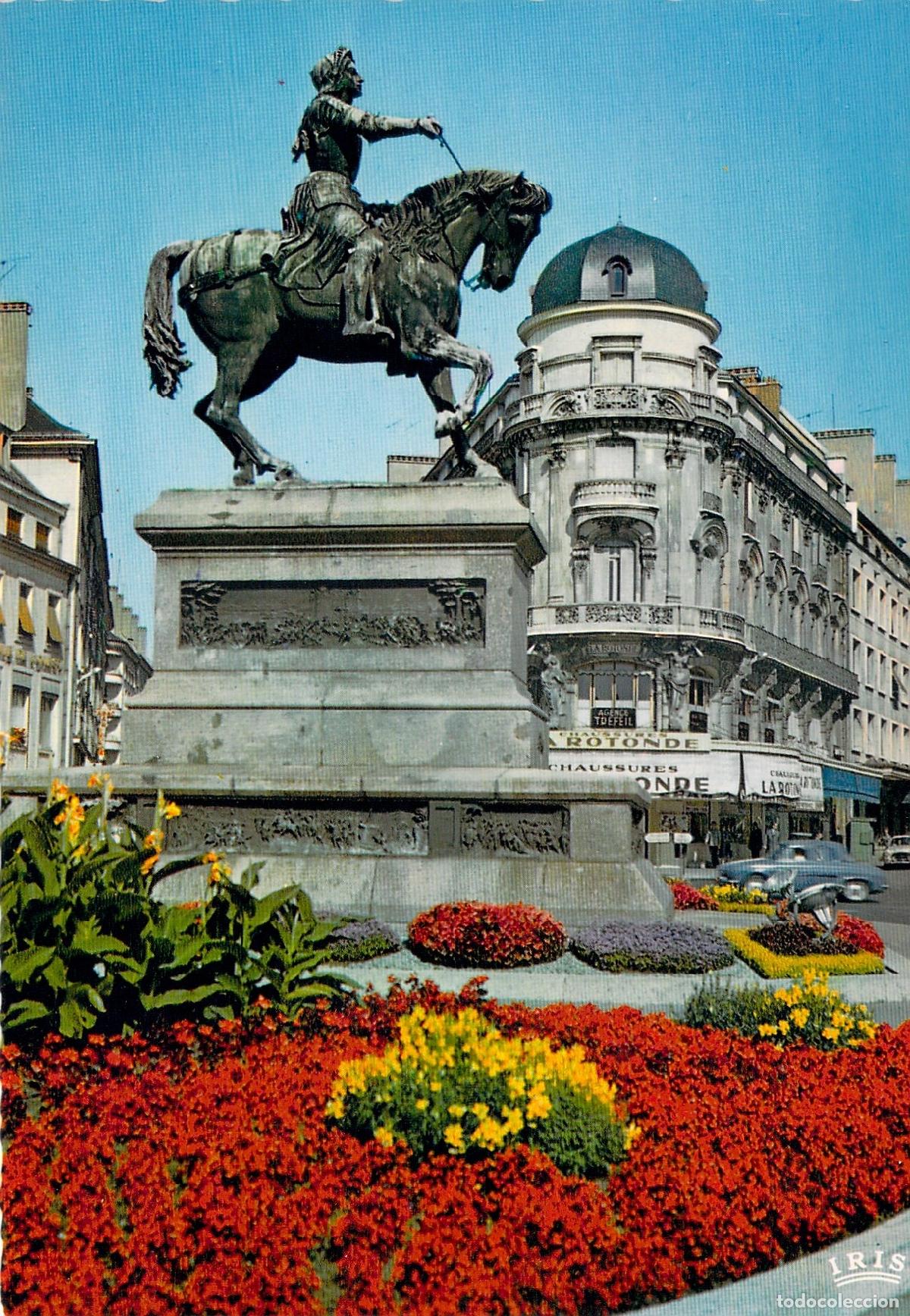 Postales: Postal de Orleans y la Estatua Ecuestre de Juana de Arco