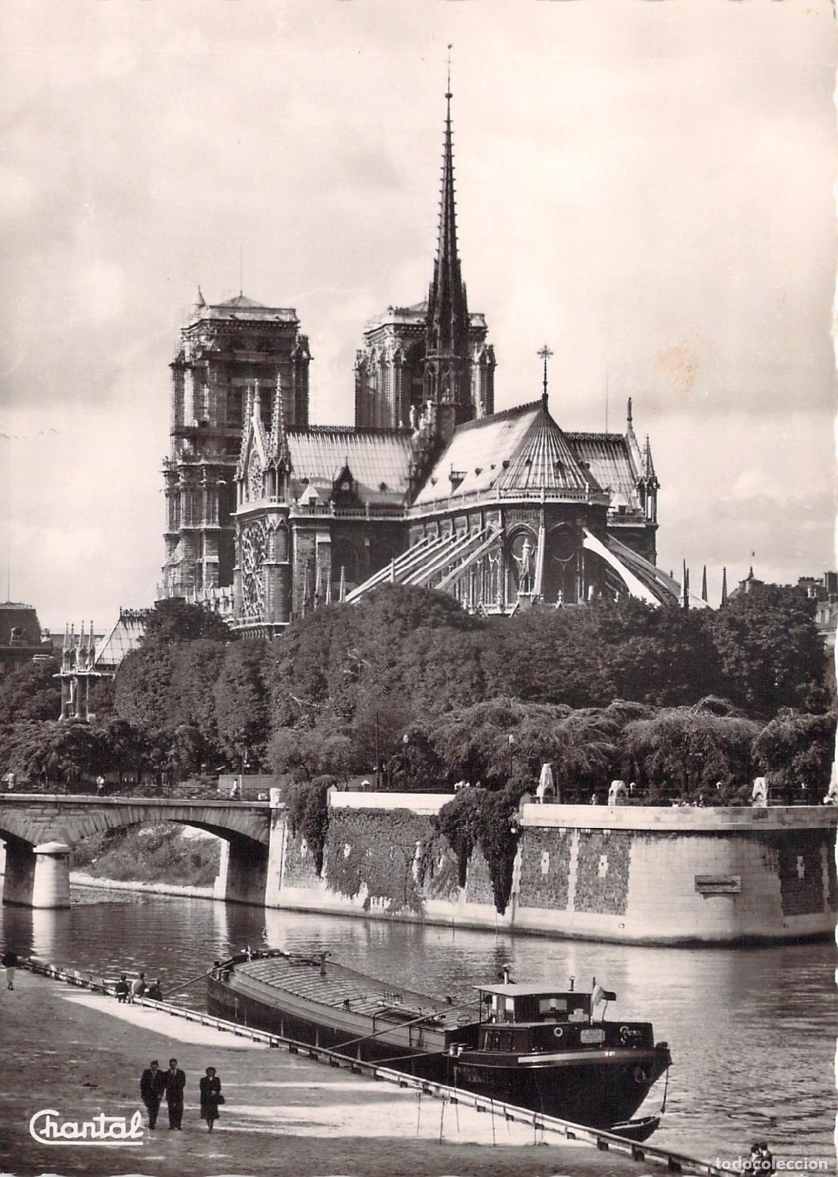 Postales: Postal de Par&iacute;s, Catedral de Notre-Dame y R&iacute;o Sena