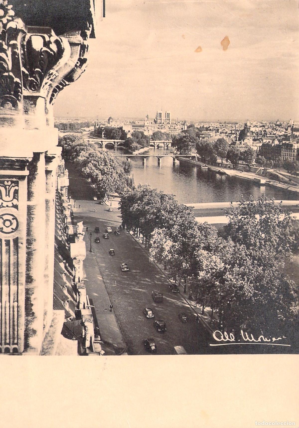 Postales: Postal de Par&iacute;s, Panorama de la Cit&eacute; y el R&iacute;o Sena por Albert Monier