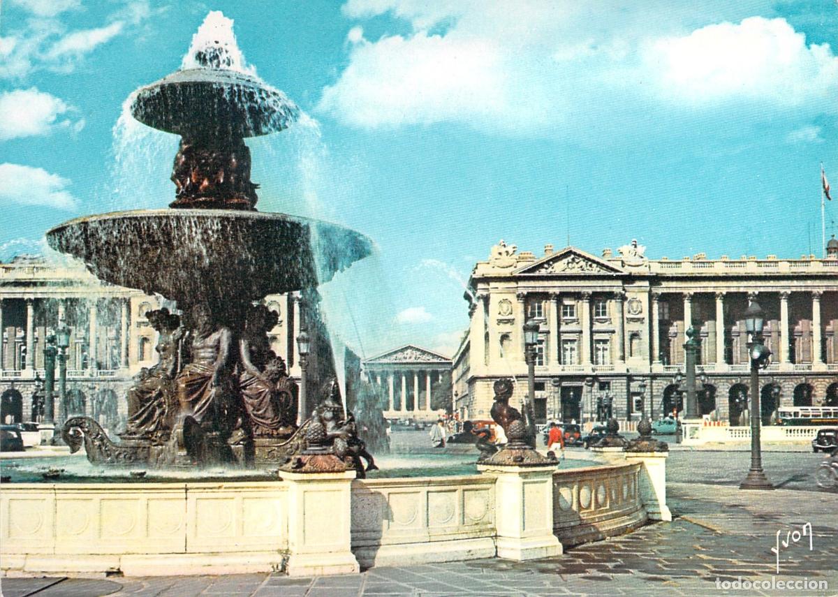 Cartoline: Postal de Par&iacute;s - Plaza de la Concordia y su Fuente
