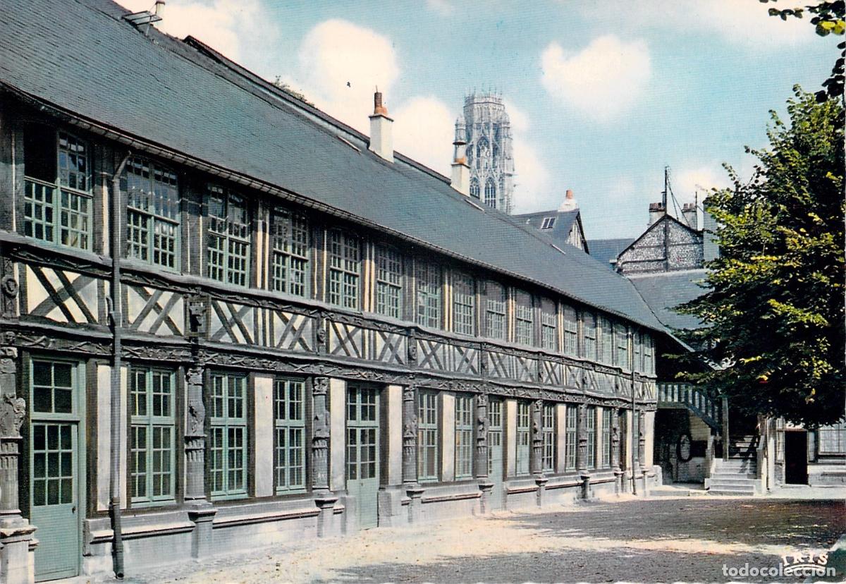 Cartoline: Postal de A&icirc;tre Saint-Maclou y la Iglesia de Saint Ouen en Rouen