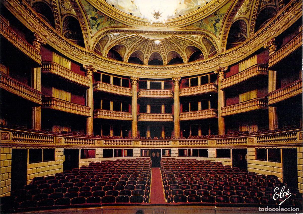 Postales: Postal de la Sala del Grand-Th&eacute;&acirc;tre de Burdeos