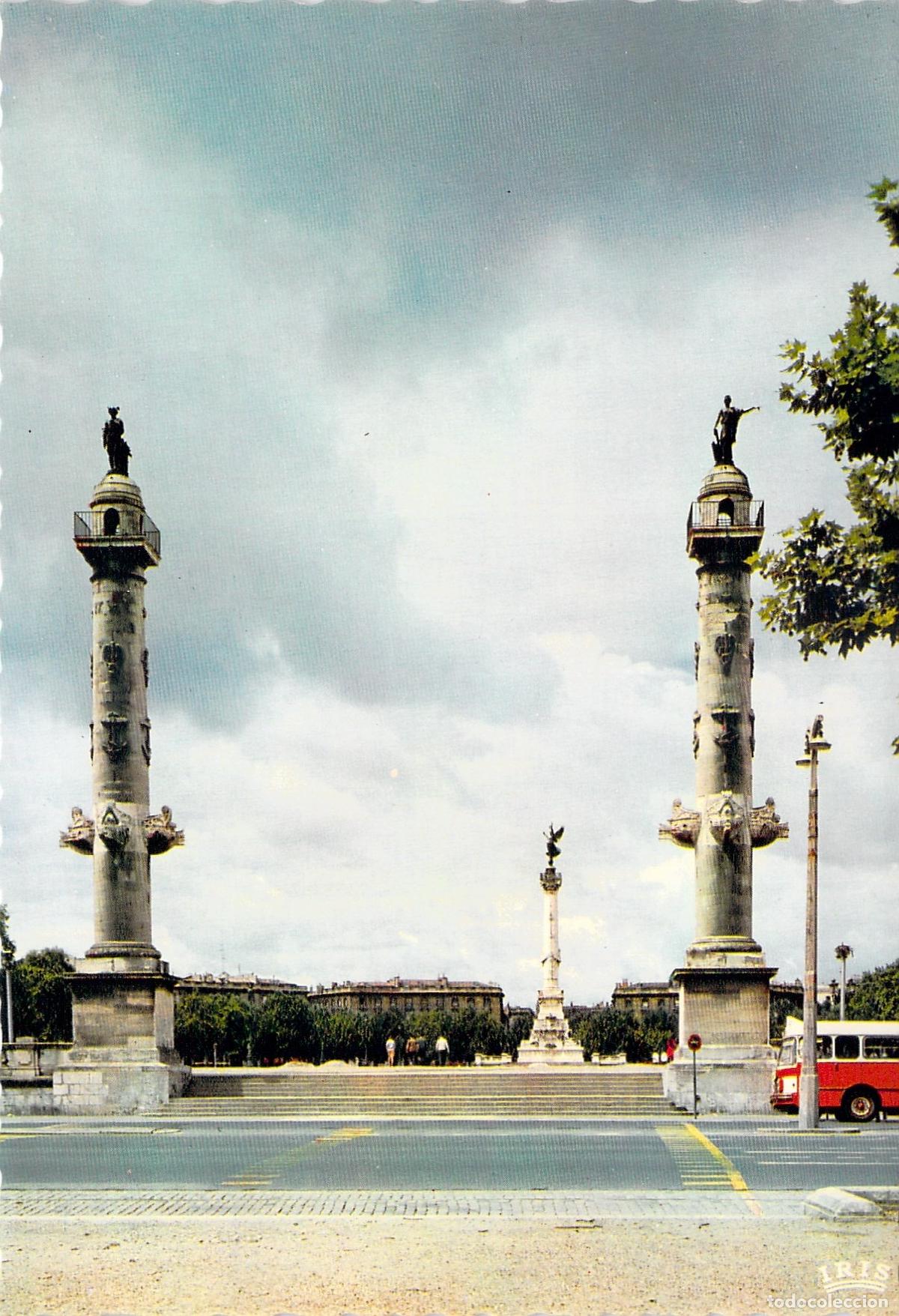 Postales: Postal de Burdeos: Columnas Rostrales y Monumento a los Girondinos