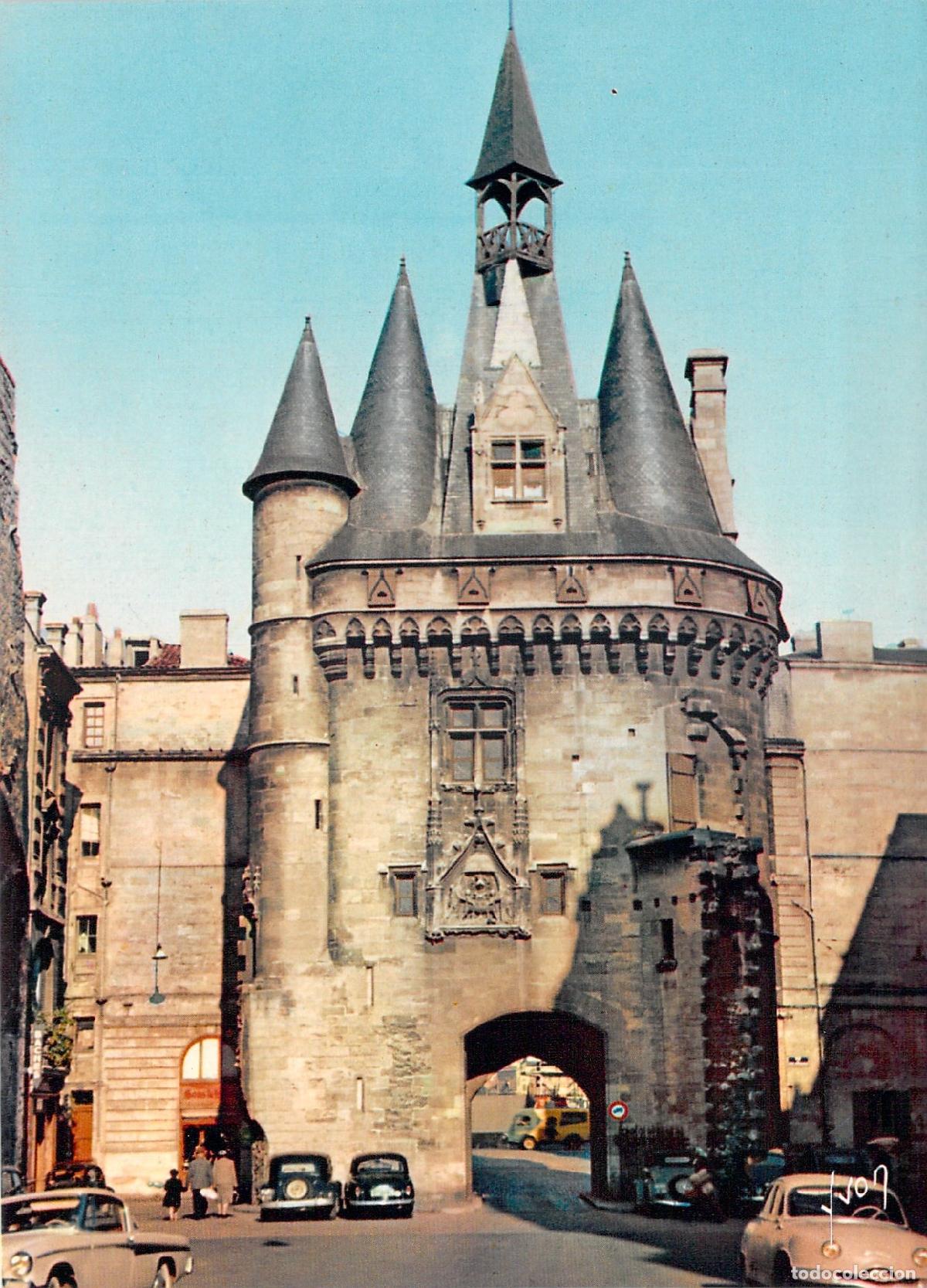 Postales: Postal de la Puerta de Cailhau en Burdeos, Francia