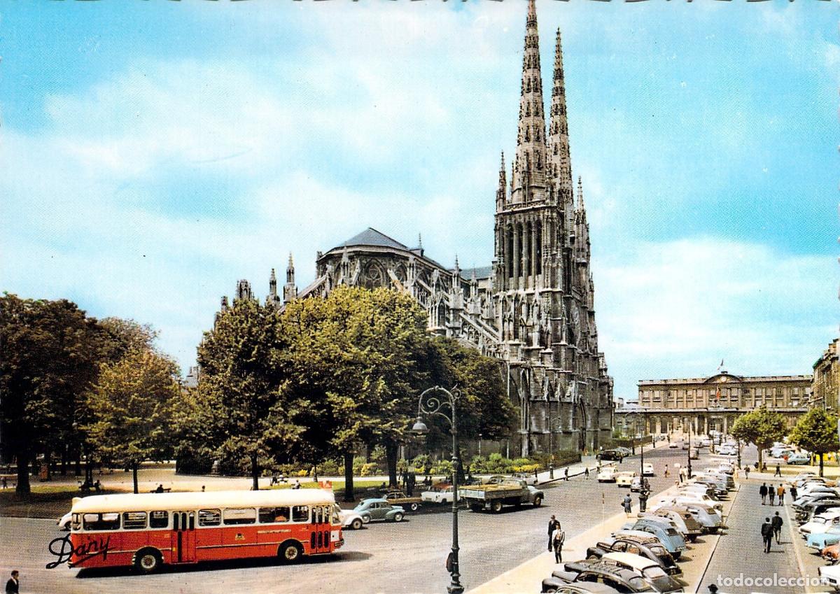 Postales: Postal de la Catedral de San Andr&eacute;s y el Palais Rohan en Burdeos
