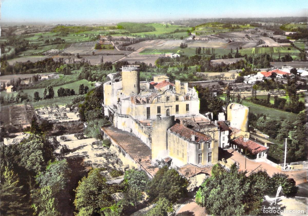 Postales: Postal Vista A&eacute;rea del Castillo de Duras Lot-et-Garonne