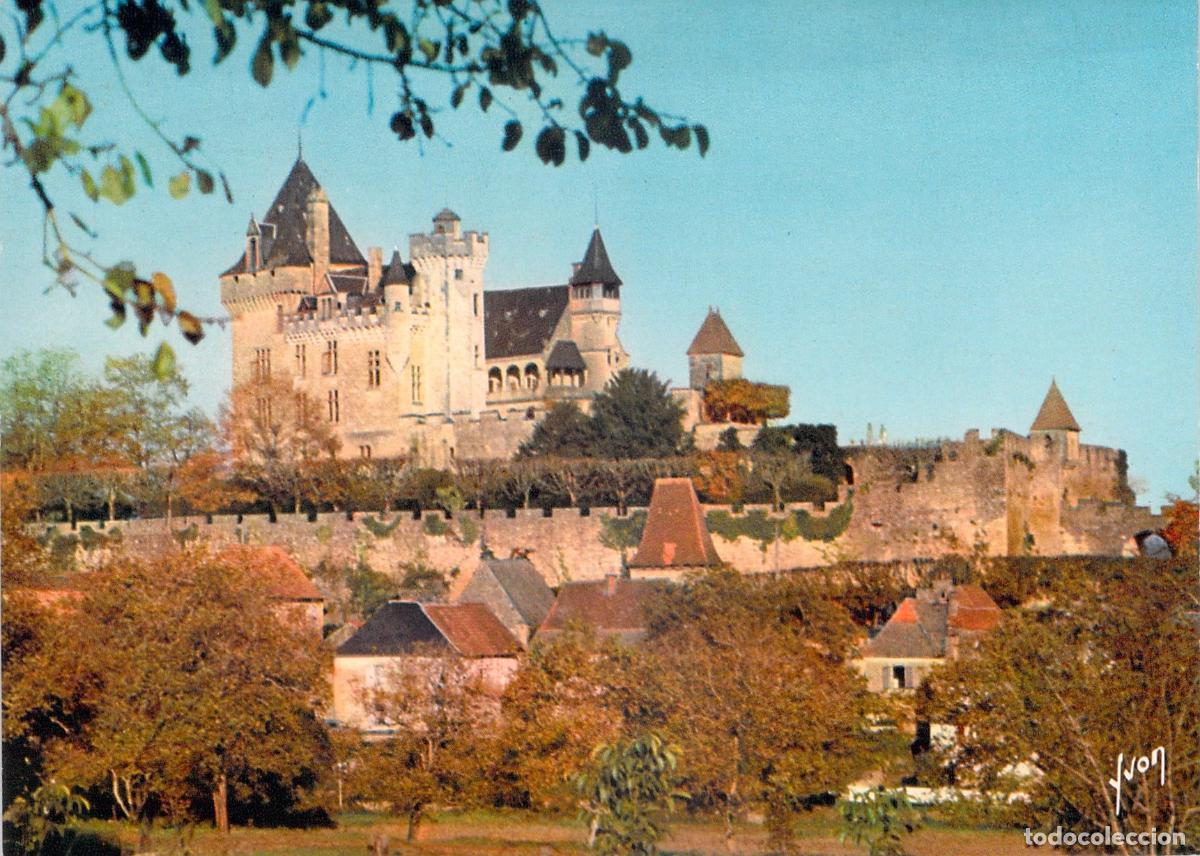 Postkarten: Postal del Castillo de Montfort, Dordogne, Francia