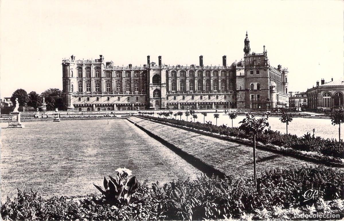 Postales: Postal del Ch&acirc;teau de Saint-Germain-en-Laye y sus Jardines