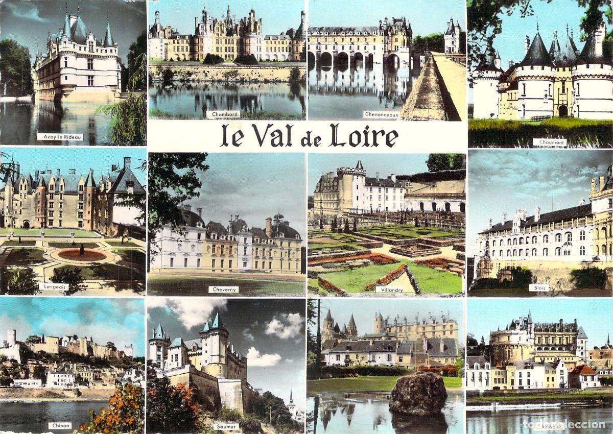 Postais: Postal Multivista de los Castillos del Valle del Loira