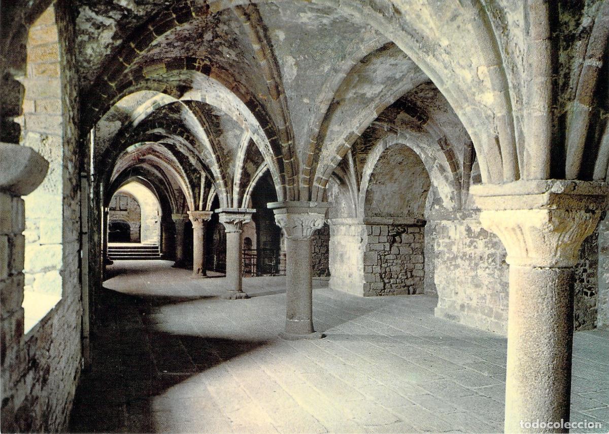Postais: Postal de Mont Saint-Michel, Promenoir des Moines, Normand&iacute;a