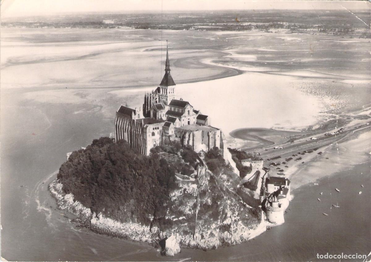 Postales: Postal de Mont Saint-Michel Vista A&eacute;rea Francia