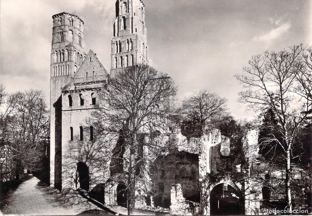 Postales: Postal de las Ruinas de la Abad&iacute;a de Jumi&egrave;ges en Francia