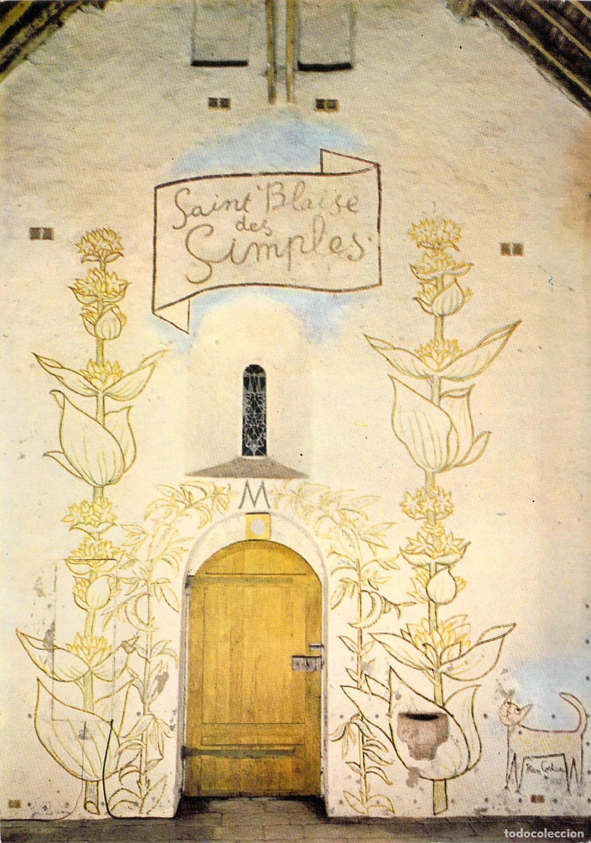 Postales: Postal de Milly-la-For&ecirc;t Chapelle Saint Blaise des Simples Jean Cocteau