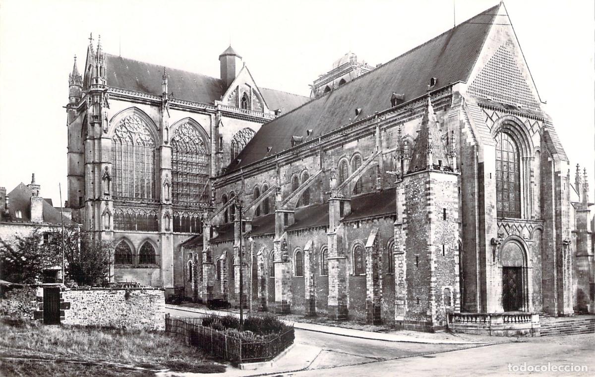 Postales: Postal de la Catedral de Saint-Jean en Le Mans, Francia