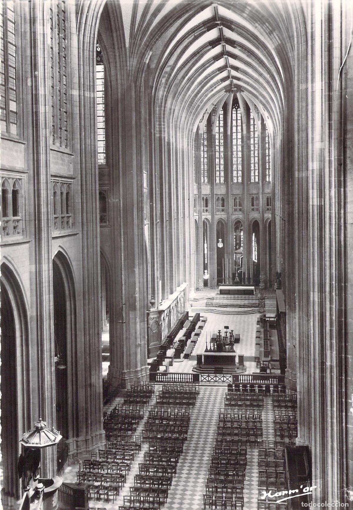Postales: Postal de la Gran Nave de la Catedral Sainte-Croix de Orleans