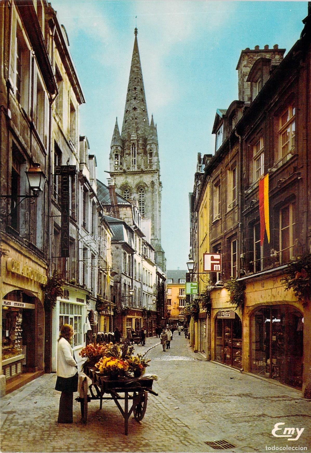 Postales: Postal de Caen Francia Rue Froide Calle Peatonal del Vieux Caen