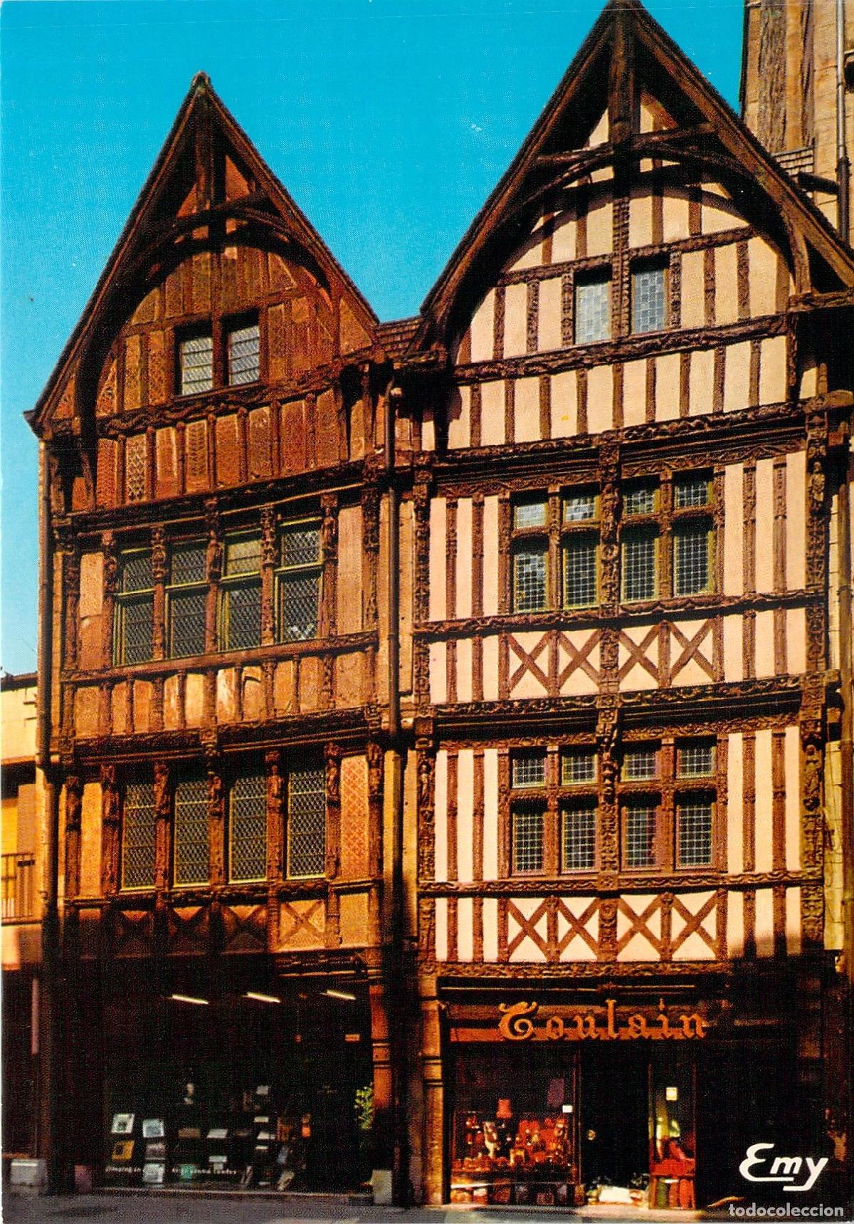 Postkarten: Postal Caen Francia Fachadas de Madera Rue Saint-Pierre