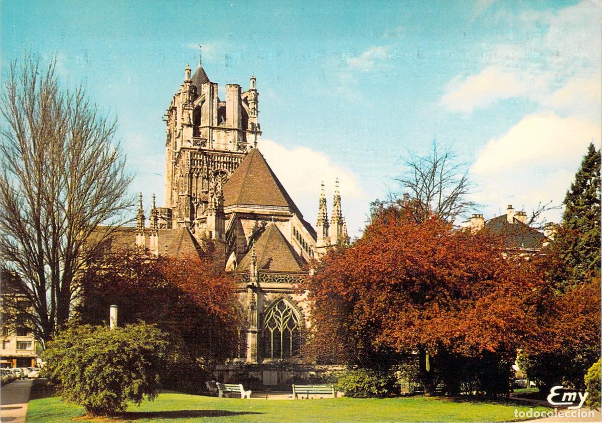 Postkarten: Postal de la Iglesia Saint-Jean en Caen, Francia