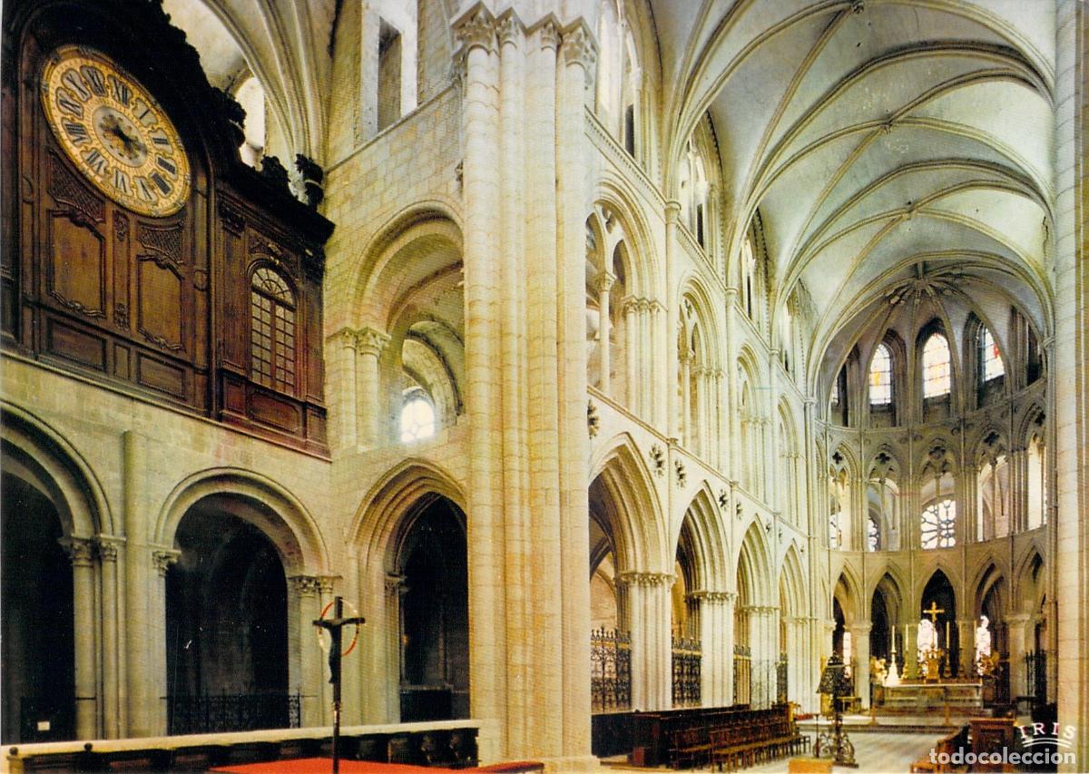 Postkarten: Postal Iglesia Saint-&Eacute;tienne Caen Normand&iacute;a Coro Hist&oacute;rico