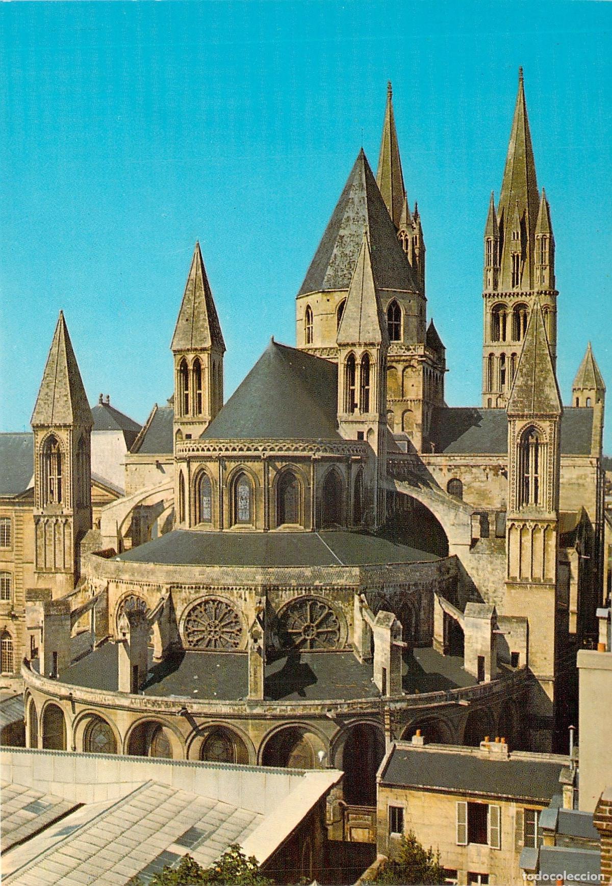 Postkarten: Postal de la Abad&iacute;a de los Hombres y San Esteban, Caen