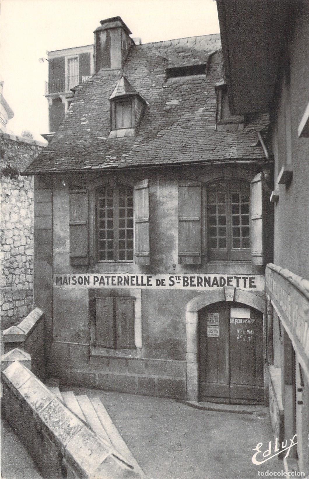 Postales: Postal Casa Paterna de Santa Bernardita en Lourdes