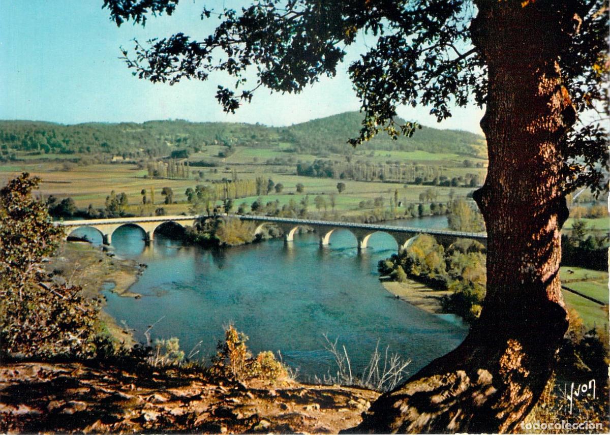 Postales: Postal de Limeuil y la Confluencia de los R&iacute;os Dordogne y V&eacute;z&egrave;re