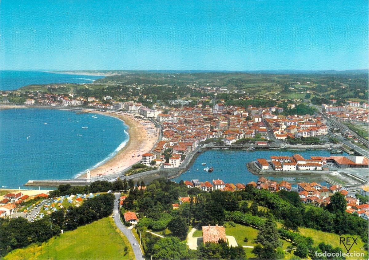 Postales: Postal Vista General de Saint-Jean-de-Luz con el Puerto y la Playa