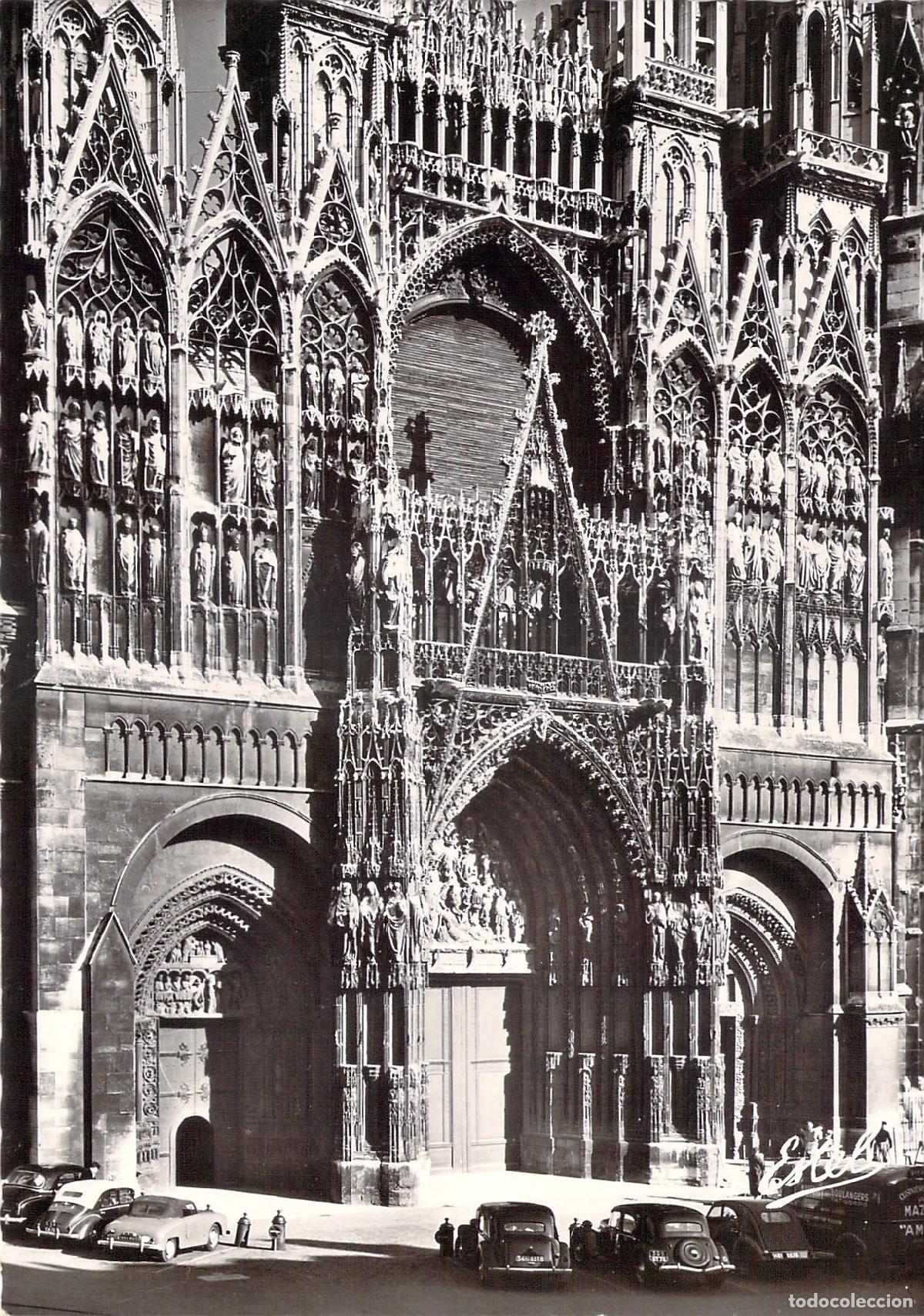 Cartes Postales: Postal de la Fachada de la Catedral de Rouen, Francia
