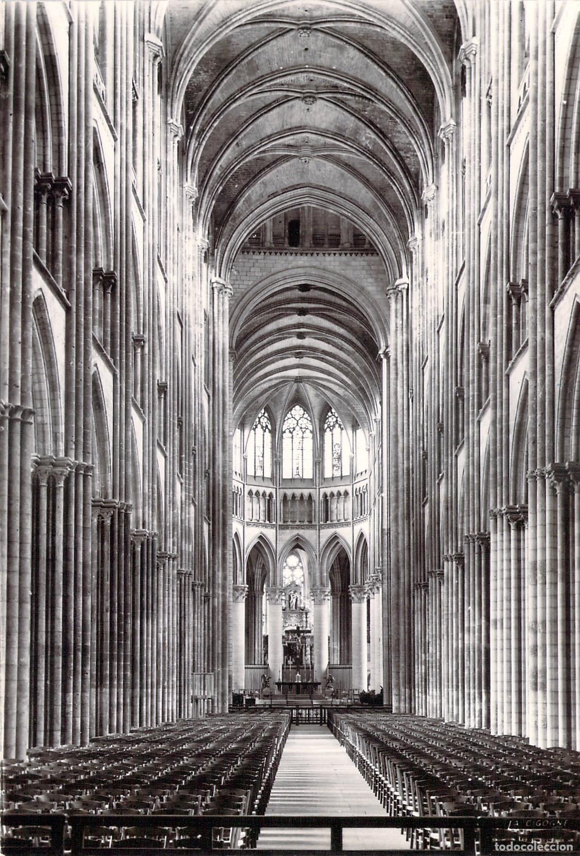 Cartes Postales: Postal de la Gran Nave de la Catedral de Rouen, Francia