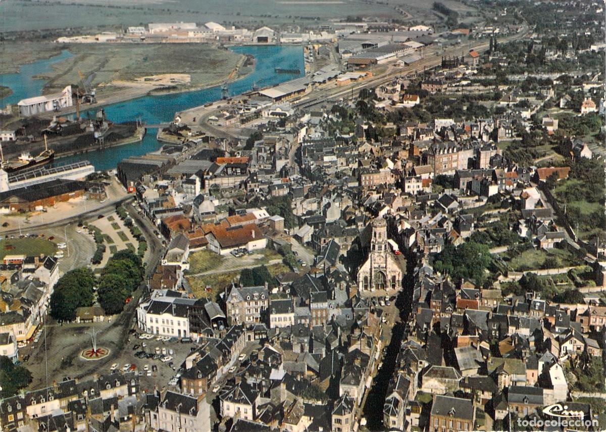 Cartes Postales: Postal de Honfleur, Vista A&eacute;rea de la Ciudad, Calvados