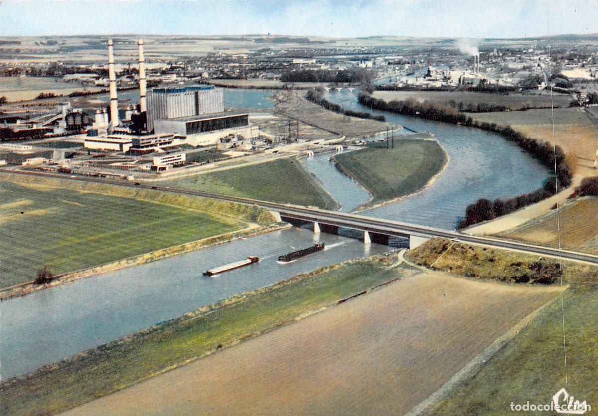 Cartes Postales: Postal de Champagne-sur-Oise - Vista a&eacute;rea de la Central T&eacute;rmica