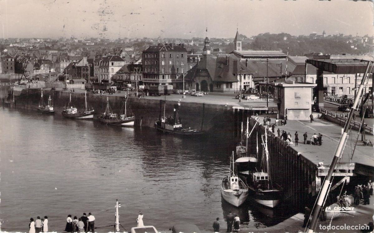 Cartes Postales: Postal de Dieppe, Francia - Vista del Puerto y Barrio Le Pollet
