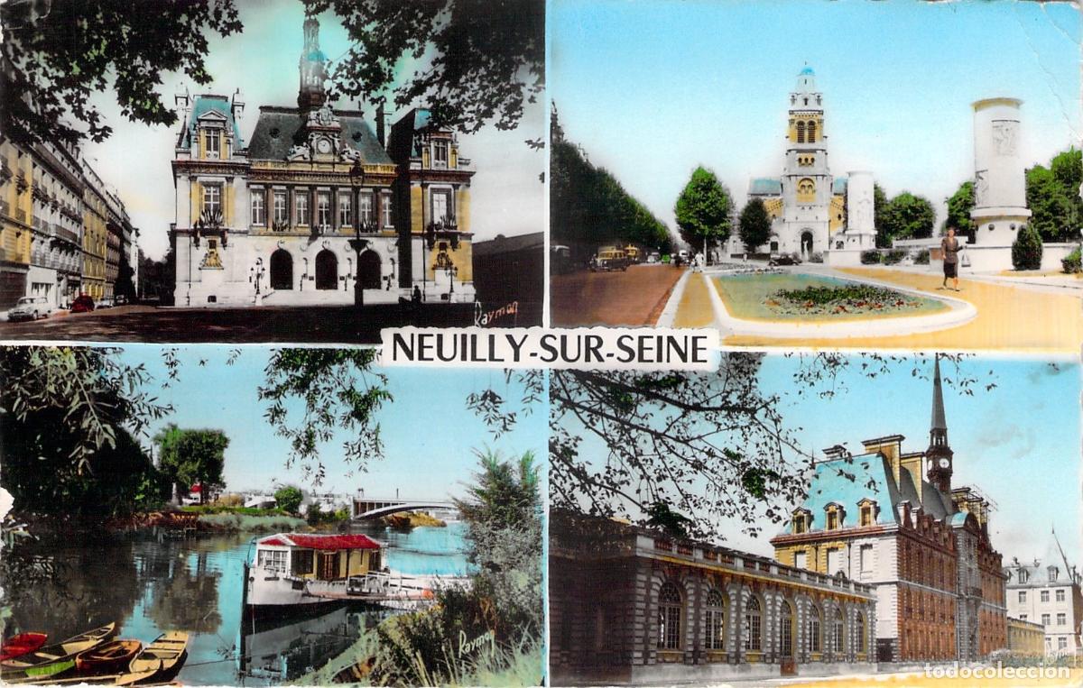 Postales: Postal Multi-vista de Neuilly-sur-Seine, Francia