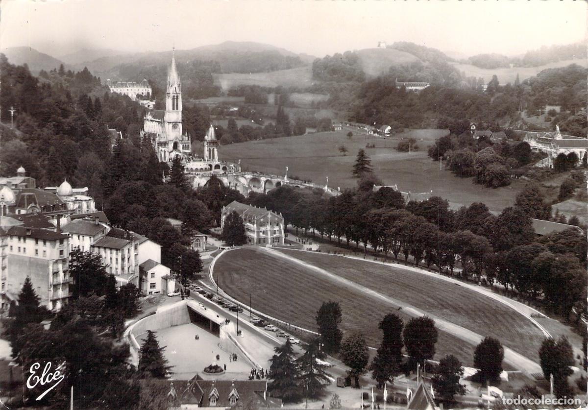 Cartes Postales: Postal de la Vista General y Bas&iacute;lica San P&iacute;o X en Lourdes