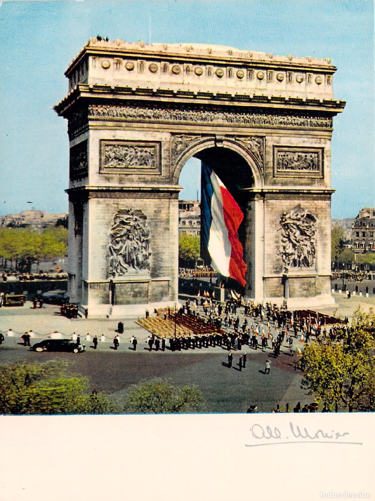 Postales: Tarjeta Postal del Arco de Triunfo en Par&iacute;s por Albert Monier