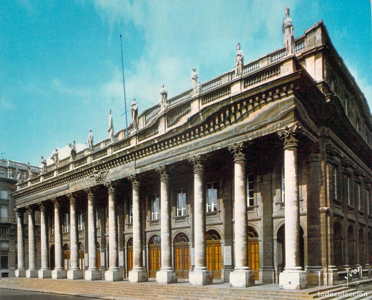 Postales: Postal del Grand Th&eacute;&acirc;tre en Burdeos, Francia