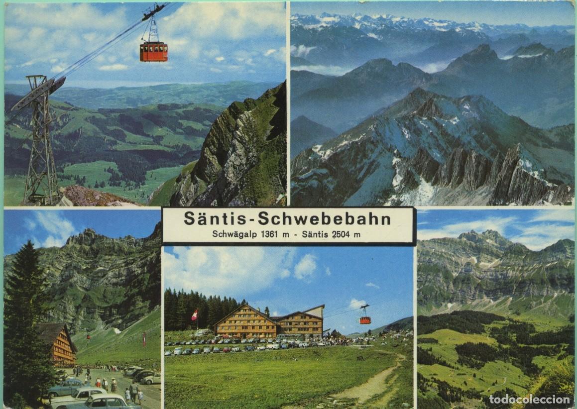 Postales: N&ordm; 33698 fb-Telef&eacute;rico de S&auml;ntis. Suiza. ED. FOTO GROSS