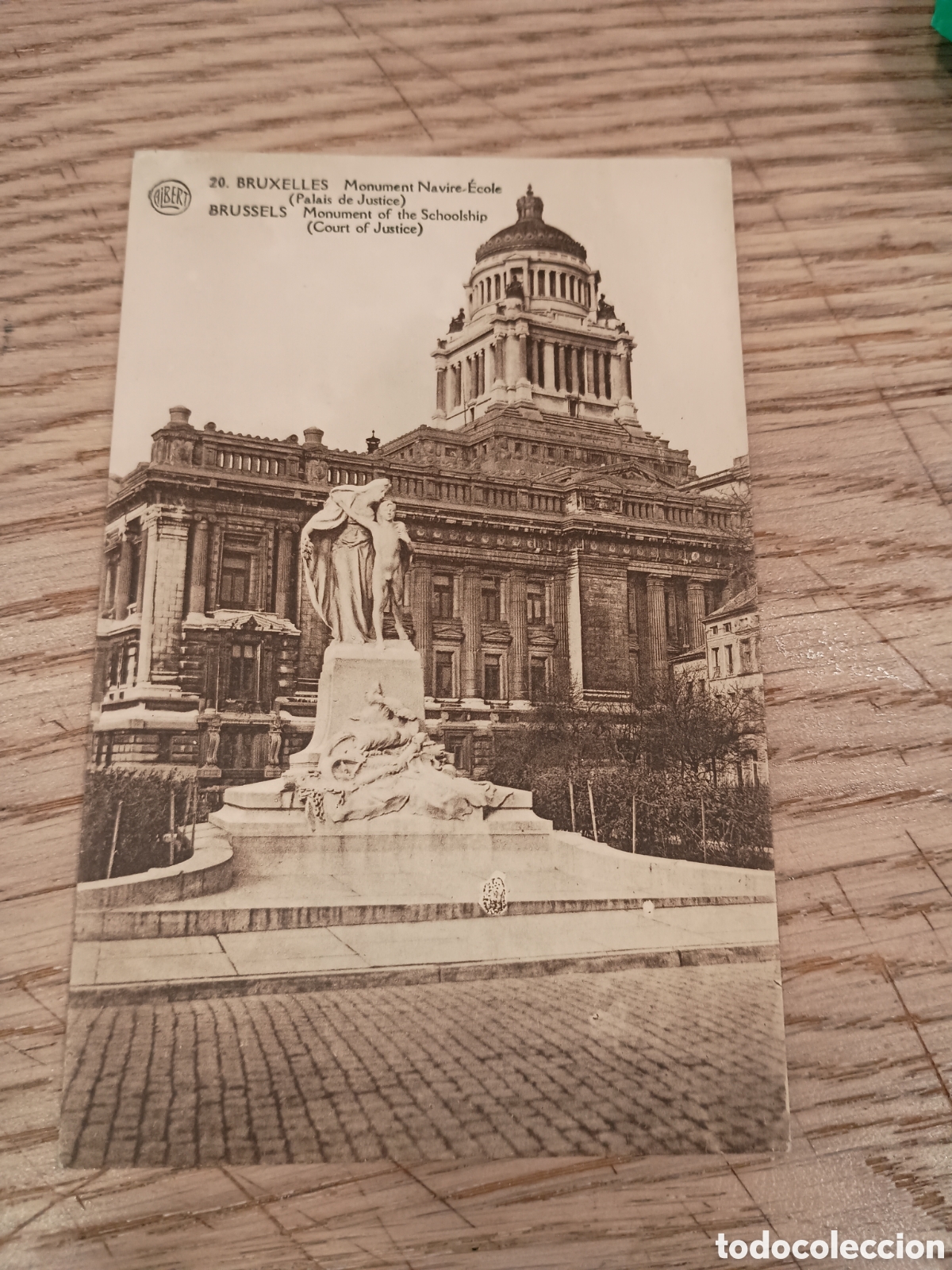 Postales: B&Eacute;LGICA - BRUSELAS - MONUMENT NAVIRE-&Eacute;COLE (PALAIS JUSTICE) - ALBERT