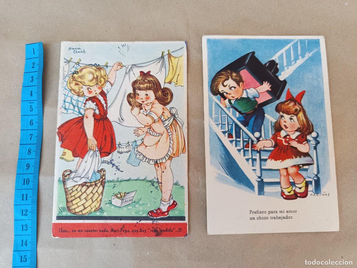 Postales: Dos bonitas postales a&ntilde;os 40