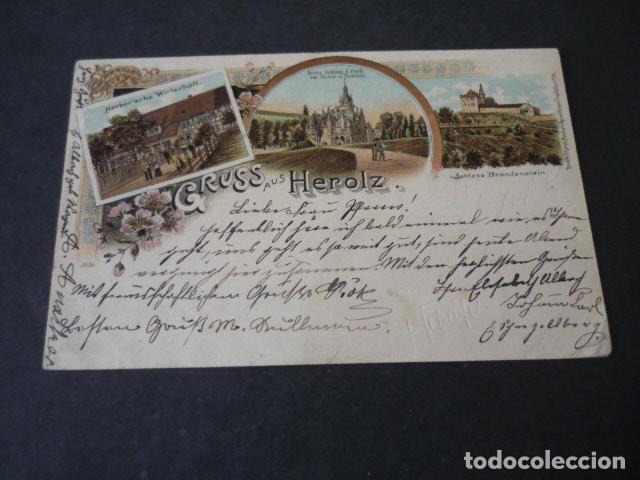 Postais: HEROLZ ALEMANIA POSTAL CROMOLITOGAFICA IN DIVIDIR GRUSS AUS
