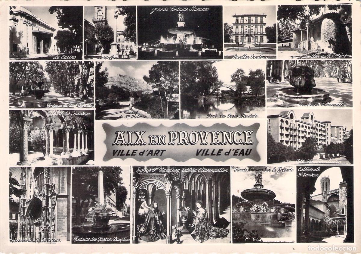 Postales: Postal Multivista de Aix-en-Provence - Souvenir Tur&iacute;stico