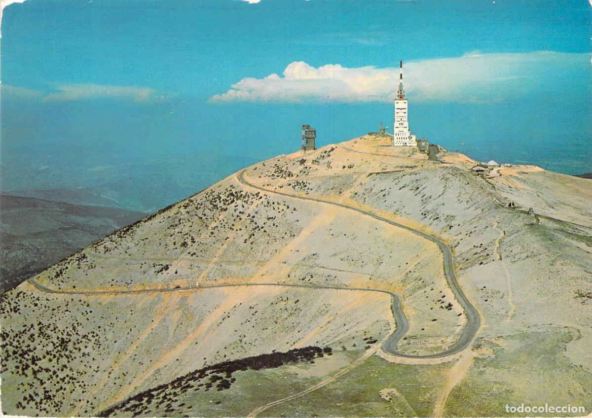 Postales: Postal de la Cumbre del Mont Ventoux en Francia