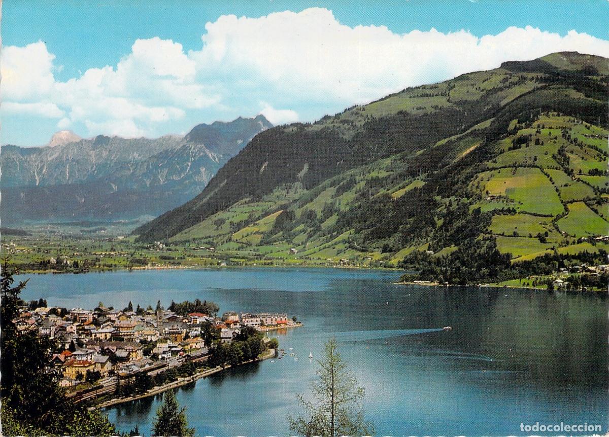 Postkarten: Postal de Zell am See y el Lago con Monta&ntilde;as en Austria