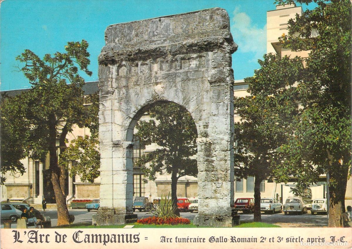 Postkarten: Postal del Arco de Campanus en Aix-les-Bains Francia