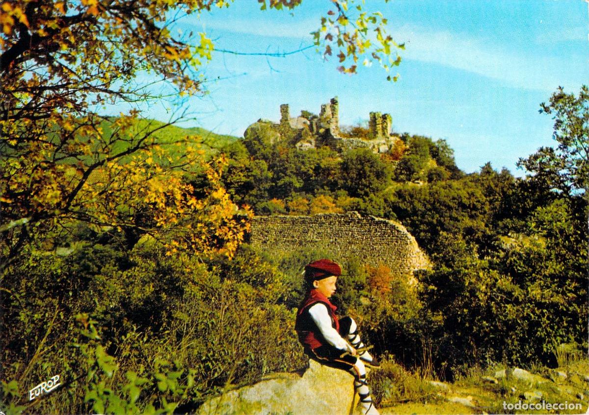 Postales: Postal de las Ruinas del Castillo de Paracols en Molitg-les-Bains