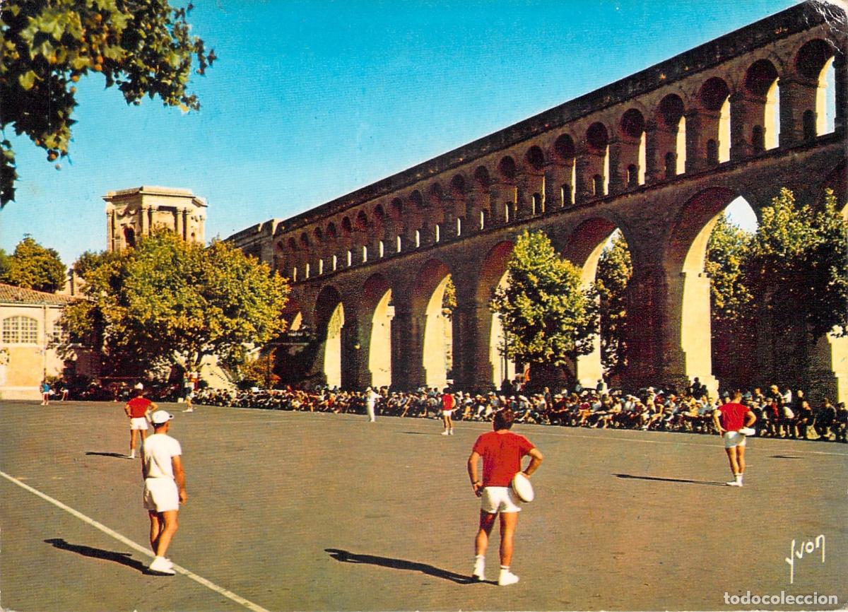 Postales: Postal Montpellier Match de Tambourins bajo los Arcos de Saint-Cl&eacute;ment